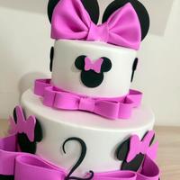 Torta scenografica Minnie compleanno bambina