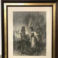 Quadri stampa Giovanni Fattori “La promessa sposa”