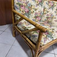 Divano e tavolino vimini