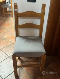 Sedie legno massiccio