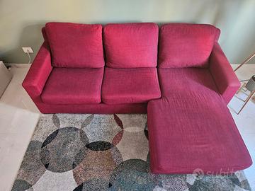 Divano 3 posti con chaise longue