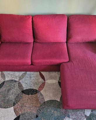 Divano 3 posti con chaise longue