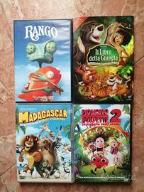 5 DVD Il Libro della Giungla, Rango, Madagascar