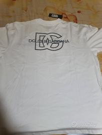 T-shirt Dolce & Gabbana Bianca con Logo nuova