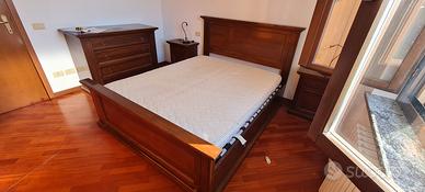 letto a cassettone in noce nazionale 