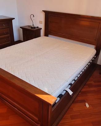letto a cassettone in noce nazionale 