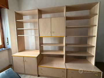 Libreria soggiorno con porta tv