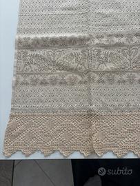 Splendida tovaglia da bagno NUOVA con uncinetto