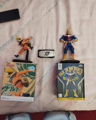 action figure Naruto e all might 