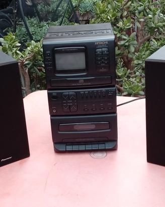 Mini Sistema hi fi Hitachi AX-3E  radio am/fm-lett
