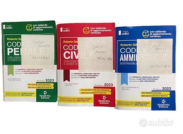 Kit Codici: Civile-Amministrativo -Penale