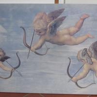 Tela stampata putti/angeli di Raffaello