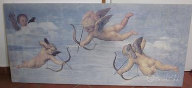 Tela stampata putti/angeli di Raffaello