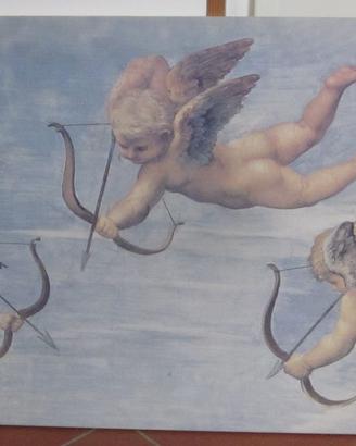 Tela stampata putti/angeli di Raffaello