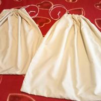 set 2 sacchetti tessuto nuovi