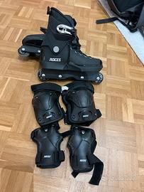 Roces M12 UFS black pattino in linea aggressive