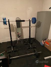 Rack da squat + Bilanceri vari