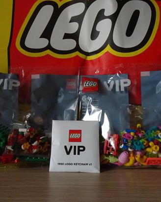 LEGO VIP 40512+40609+1950 LOGO KEYCHAIN NUOVI SIG