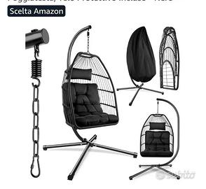 sedia sospesa a dondolo 