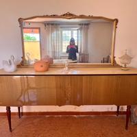 Credenza legno con specchio