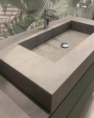 ARREDO BAGNO - TOP GRES CON VASCA INTEGRATA BAGNO