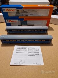 Roco H0 Coppia Di Carrozze Passeggeri Svedesi 4472