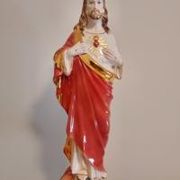 Statua Sacro Cuore ceramica Deruta 