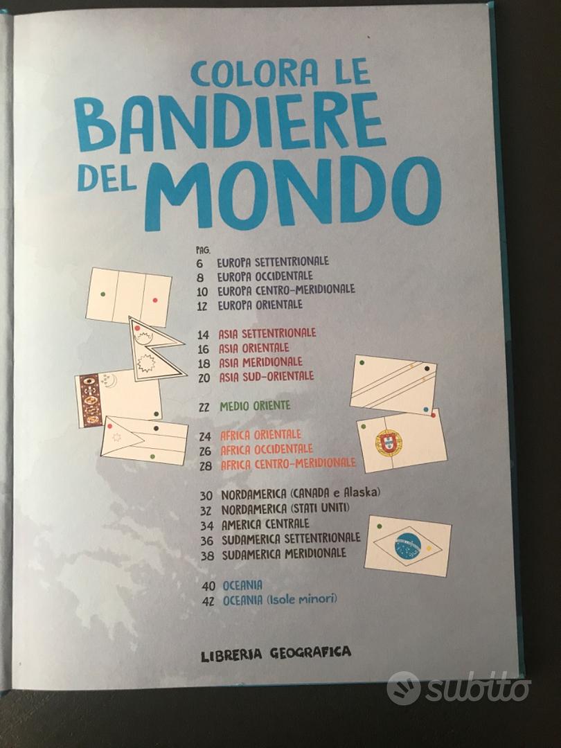 Colora le bandiere del mondo - Libro - Libreria Geografica 