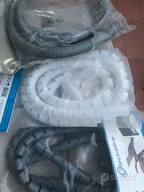  3 tubi copri cavi elettrici nuovi