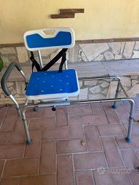 Sedia scorrevole da vasca da bagno
