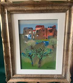 Manlio bacosi olio su tela quadro