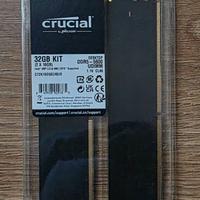 MEMORIA RAM CRUCIAL DDR5 5600 32GB DESKTOP NUOVA