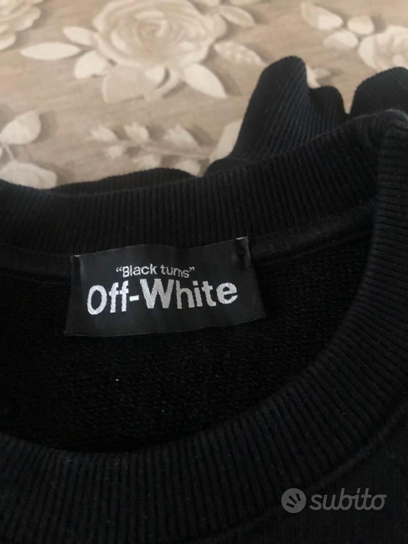 Felpa off white black on sale turns