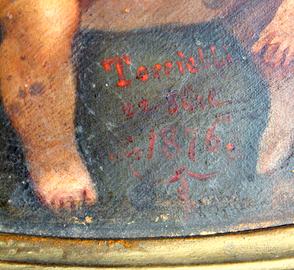 Quadro a soggetto religioso del 1876