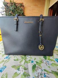 BORSA Michael Kors JET SET TRAVEL - navy blue med.