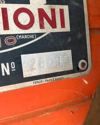 Trebbiatrice d epoca Recchioni Tipo 59 originale