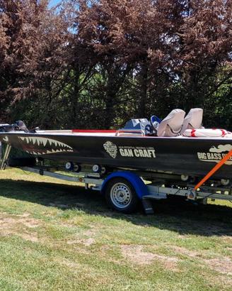 BassBoat in Alluminio con Carrello