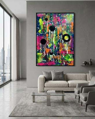 Quadro contemporaneo materico 