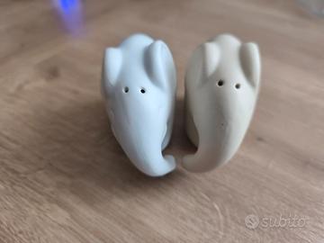 Elefanti porta sale e pepe cuore