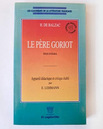 Le Père Goriot, Balzac, Libro Studio Analisi