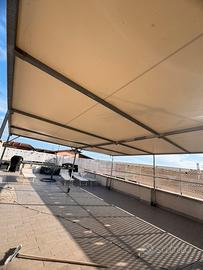 Gazebo con pendenza 6x6