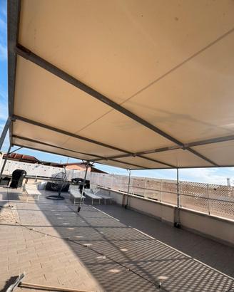 Gazebo con pendenza 6x6