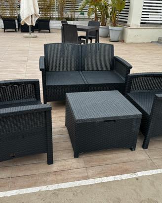 4 set divani e poltrone in rattan anche singole