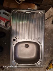 lavello 1 vasca a incasso acciao