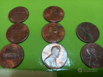 Lotto di antiche monete USA “1 Cent "Lincoln Memor