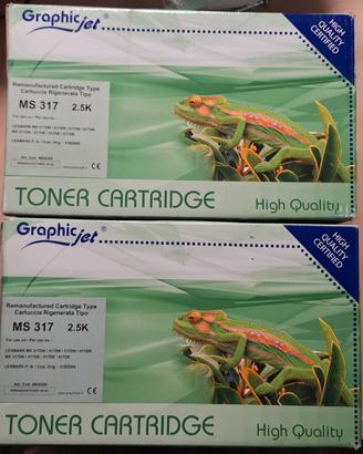 2 cartucce toner inchiostro stampante
