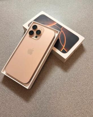 iphone 16 pro 256gb batteria 100 gold oro