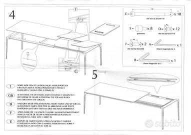 Tavolo allungabile Bontempi Royal 190x106 cm