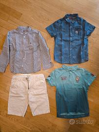 Camice maglietta pantaloncini corti 7-8-9-10 anni