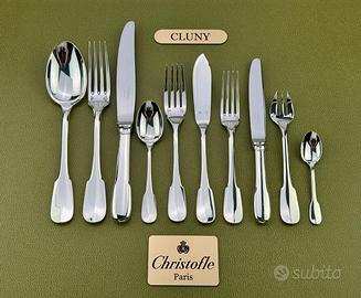 Servizio Posate Christofle Cluny 127 Pezzi per 12